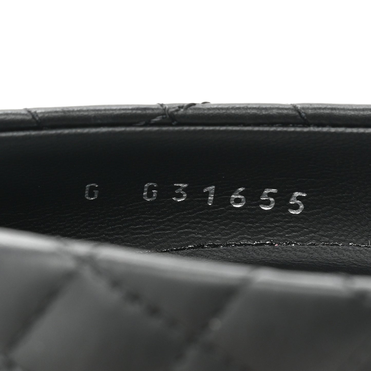 Lambskin Grosgrain Quilted Cap Toe CC Pumps 37.5 Black