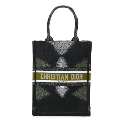 Christian Dior Canvas Tie And Dior Vertical Book Tote Green Multicolor 1 of 11