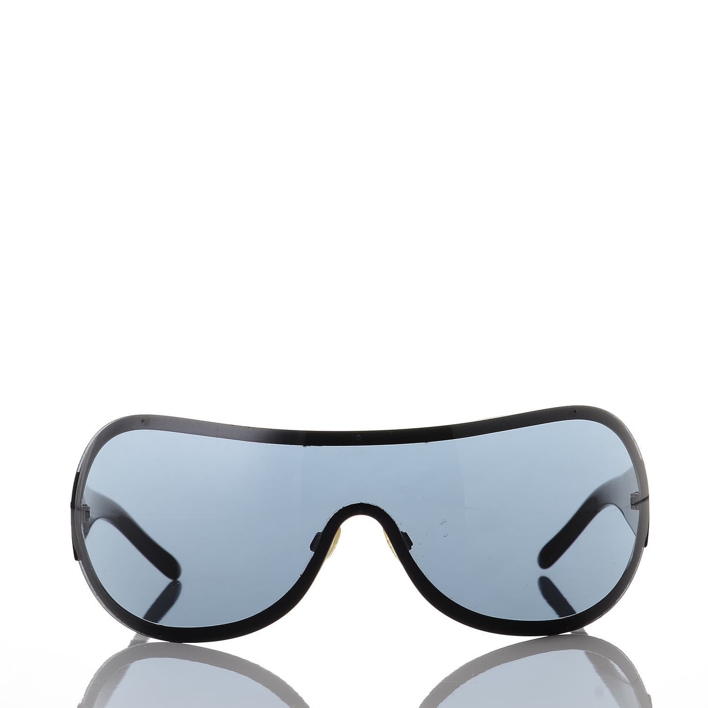 Shield Crystal CC Logo Sunglasses 4148 B Black