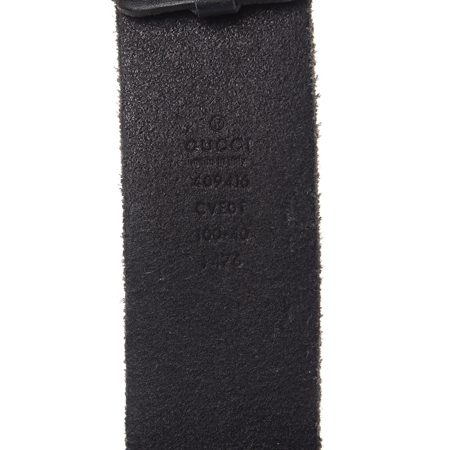 Gucci Faded Calfskin Double G 40mm Belt 100 40 Black 6 of 8