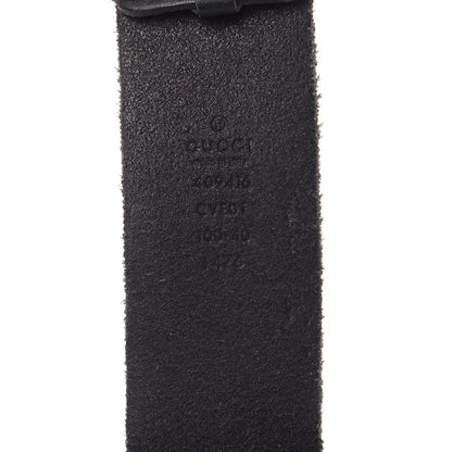 Gucci Faded Calfskin Double G 40mm Belt 100 40 Black 6 of 8