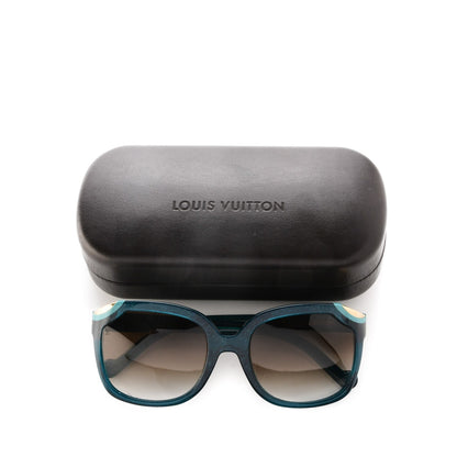 Louis Vuitton Ivy Cat Sunglasses Z0727E Petrole Blue 2 of 8