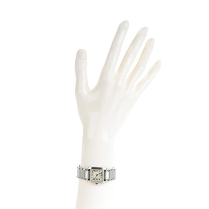 Cartier Stainless Steel 20mm Tank Francaise Quartz Watch 3 of 7