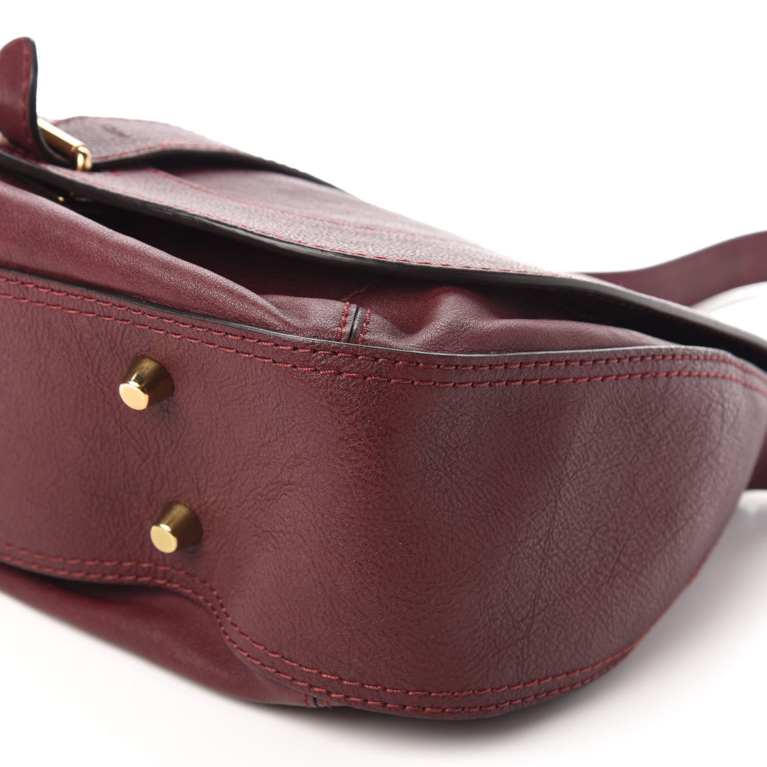 Chloe Calfskin Georgia Hobo Burgundy 7 of 12