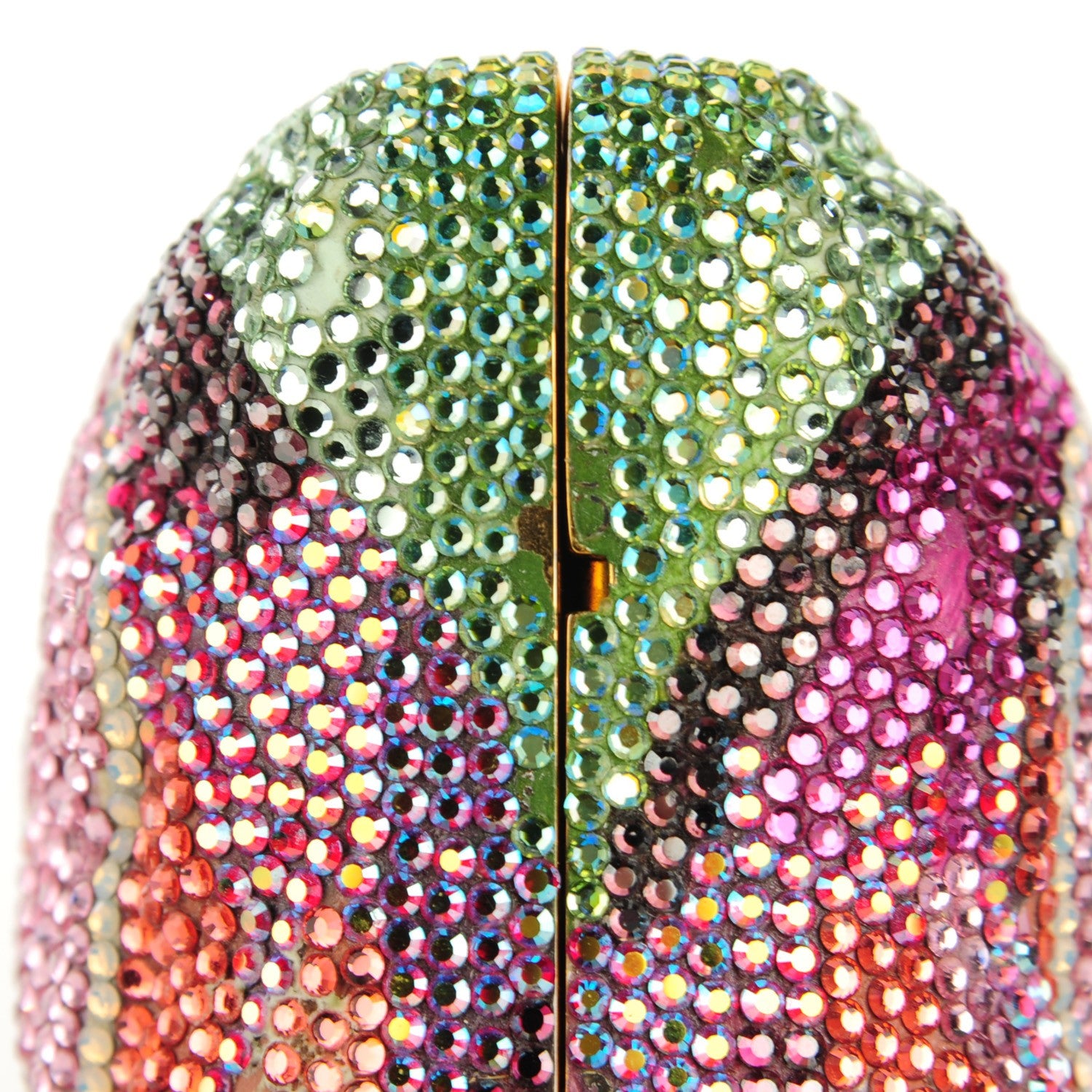 Judith Leiber Swarovski Crystal Flower Minaudiere Clutch 9 of 11
