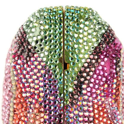 Judith Leiber Swarovski Crystal Flower Minaudiere Clutch 9 of 11