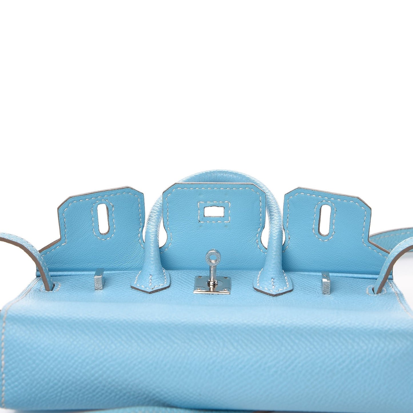 Epsom Micro Birkin 15 Celeste