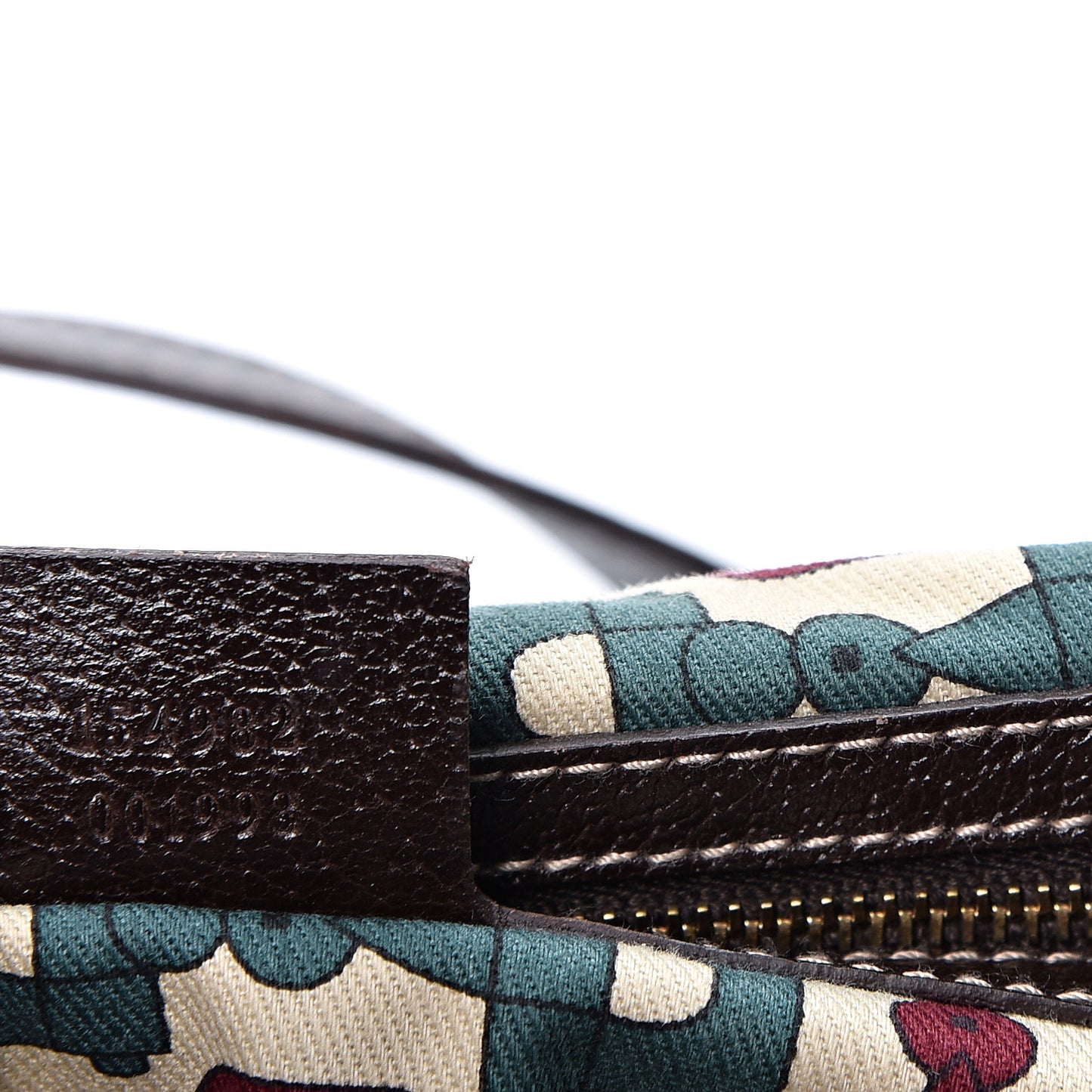 Monogram Suede Medium Charmy Shoulder Bag Dark Brown