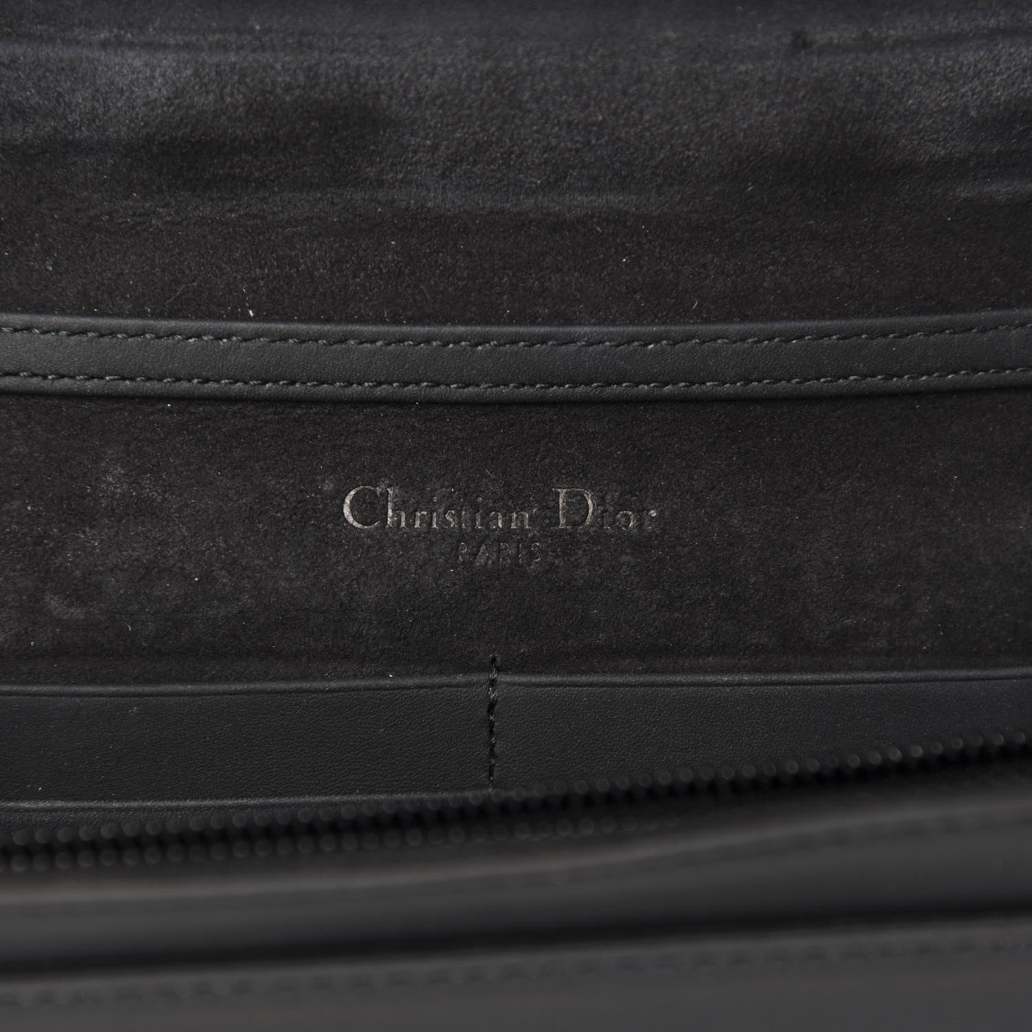 Christian Dior Ultra Matte Calfskin Diorama Wallet on Chain Pouch Black 8 of 11
