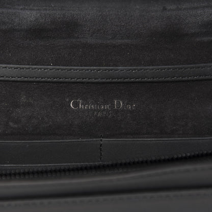 Christian Dior Ultra Matte Calfskin Diorama Wallet on Chain Pouch Black 8 of 11