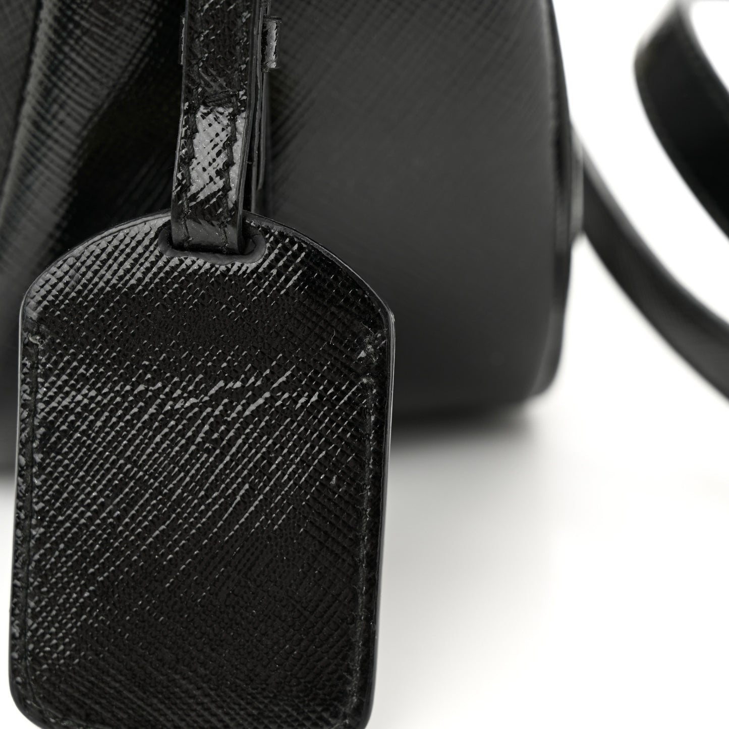 Saffiano Vernice Messenger Bag Black