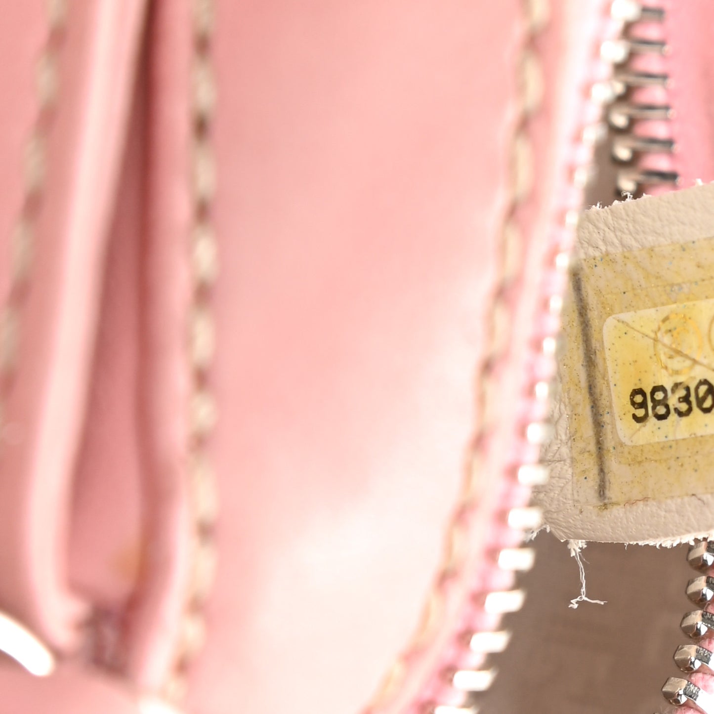 Canvas Woven Lambskin Lax Accordion Hobo Pink