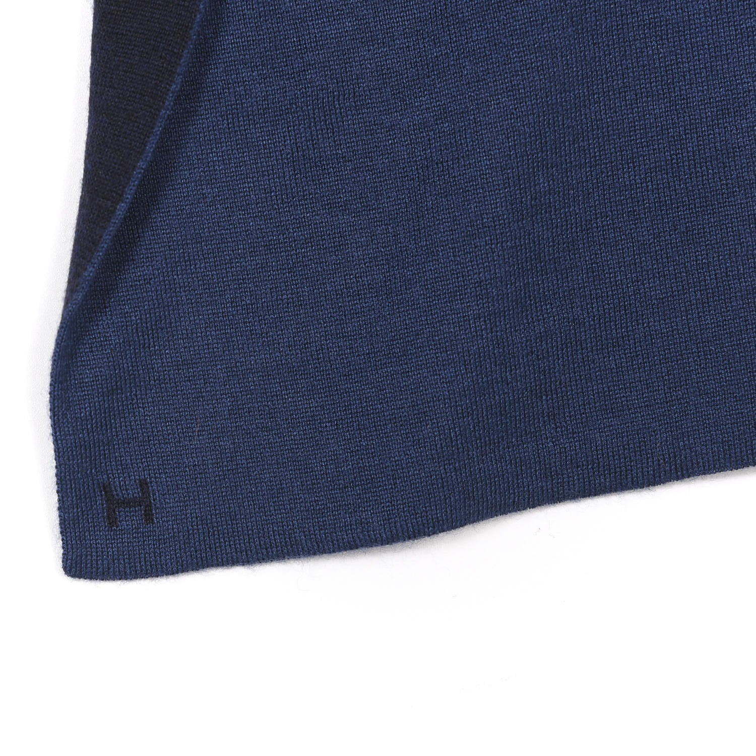 Hermes Cashmere Silk Stole Bleu 3 of 4