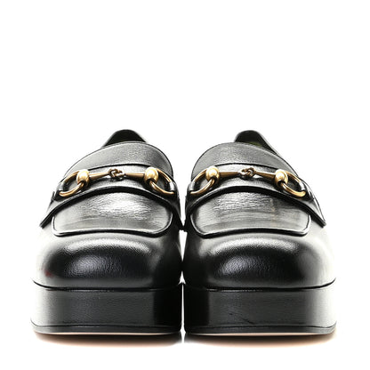 Gucci Goatskin Houdan Platform Loafers 41 Black 3 of 9