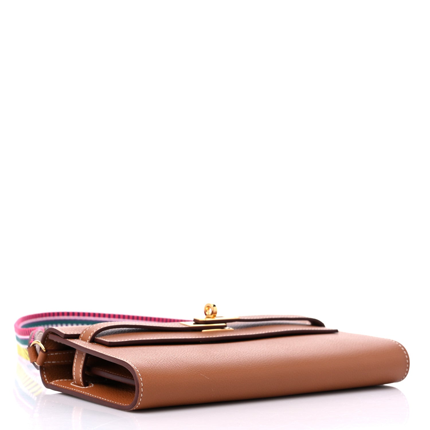 Hermes Evercolor Cavale Kelly Wallet To Go Gold Multicolor 4 of 8
