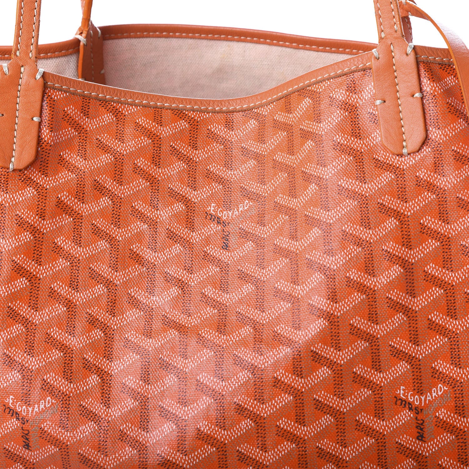 Goyard Goyardine Saint Louis GM Orange 5 of 10