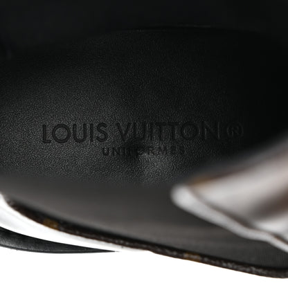 Louis Vuitton Calfskin Monogram Beaubourg Ankle Boots 39.5 Black 6 of 8
