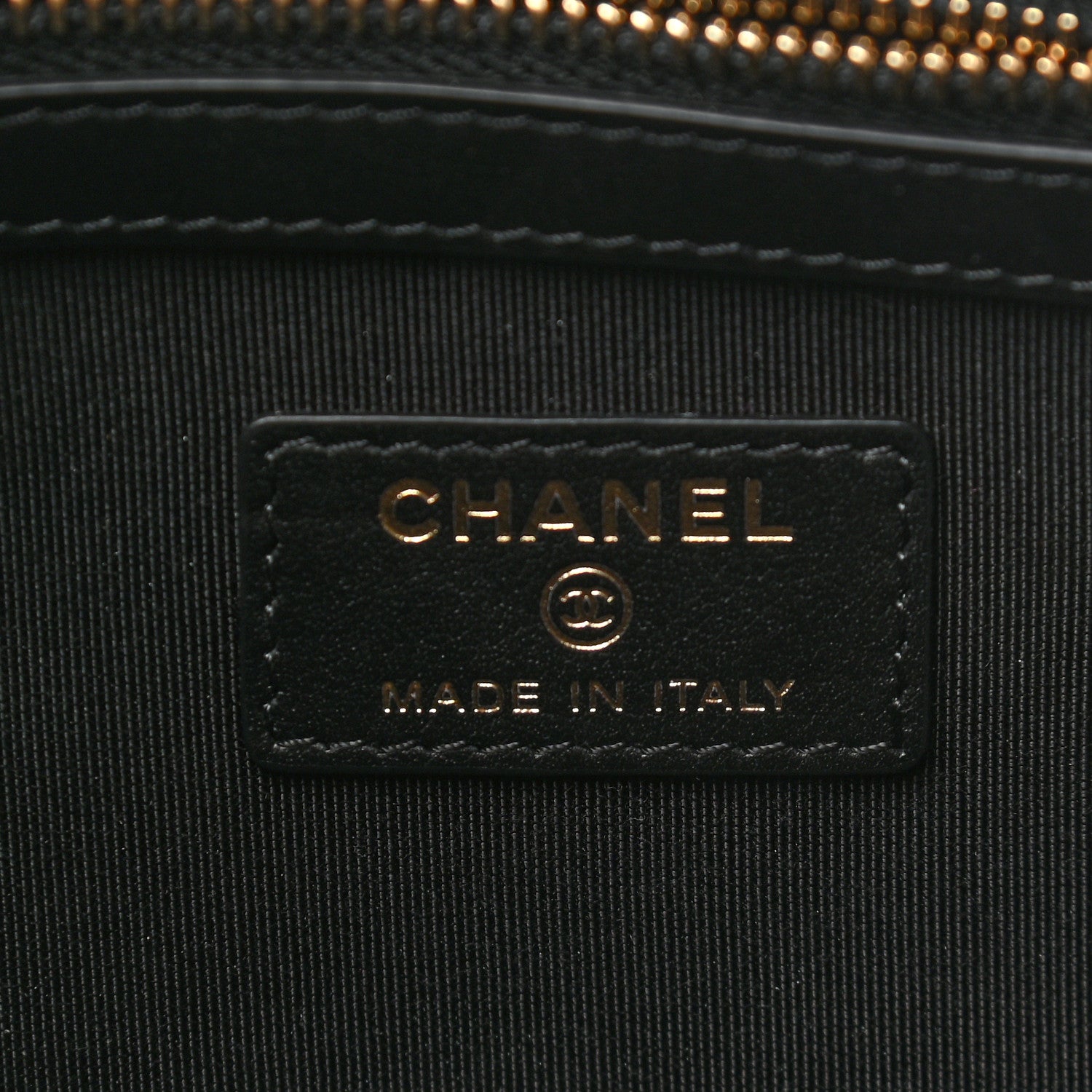 Chanel Caviar Quilted Medium Boy Cosmetic Case Black 6 of 9