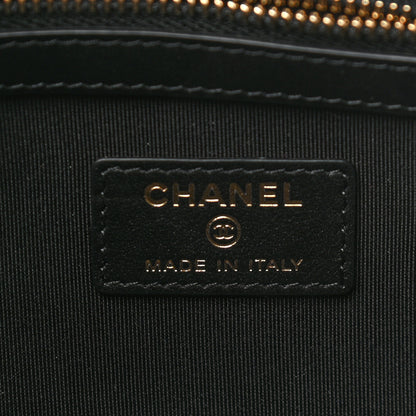 Chanel Caviar Quilted Medium Boy Cosmetic Case Black 6 of 9