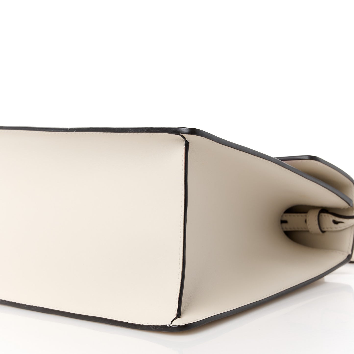 Calfskin Embroidered Medium Sylvie Top Handle Bag White