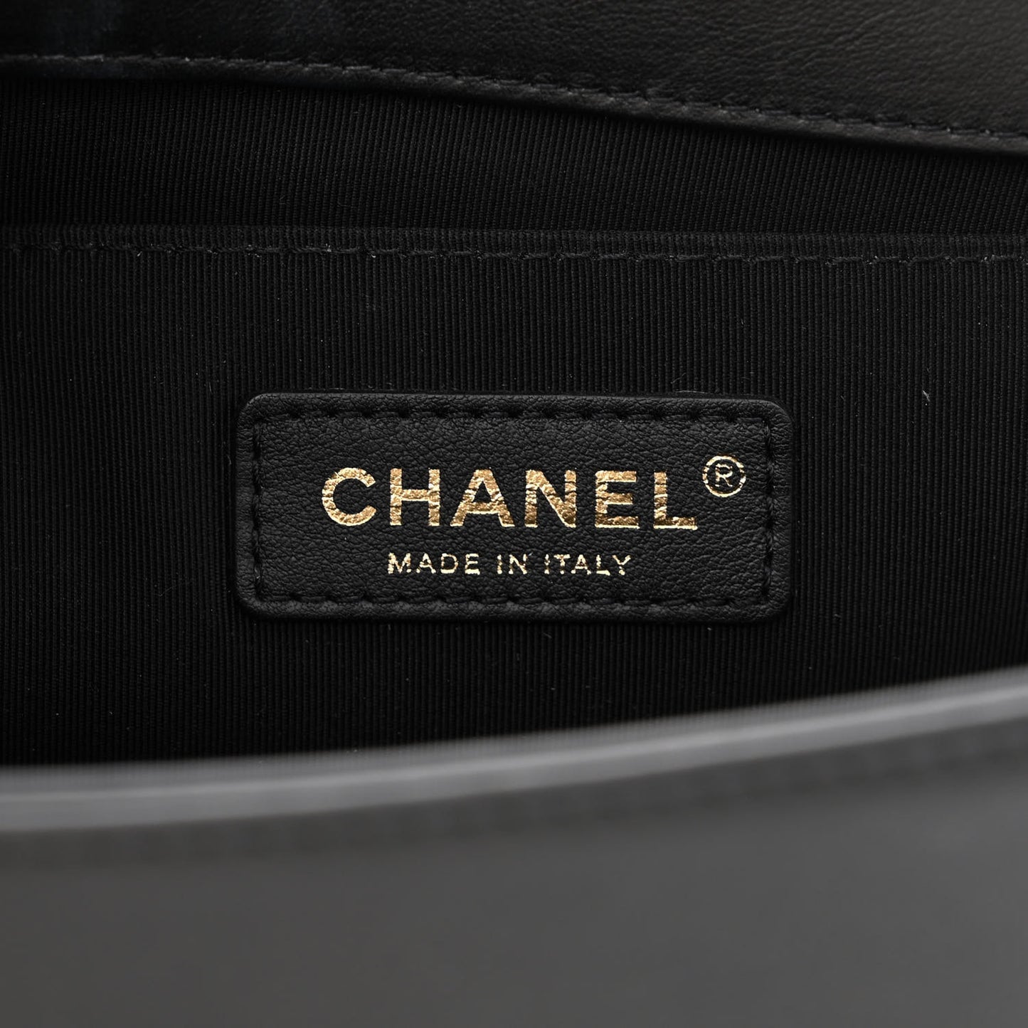 Calfskin Quilted Medium Boy Flap Black
