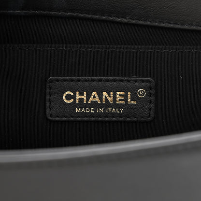 Chanel Calfskin Quilted Medium Boy Flap Black 6 of 11