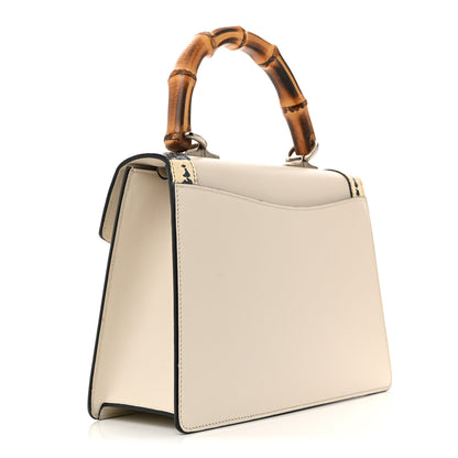 Gucci Calfskin Snakeskin Small Lilith Top Handle Bag White 3 of 12