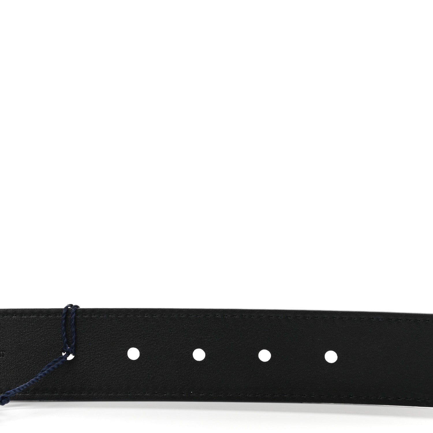 Louis Vuitton Calfskin 35mm Pont Neuf Belt 100 40 Blue Marine 4 of 7