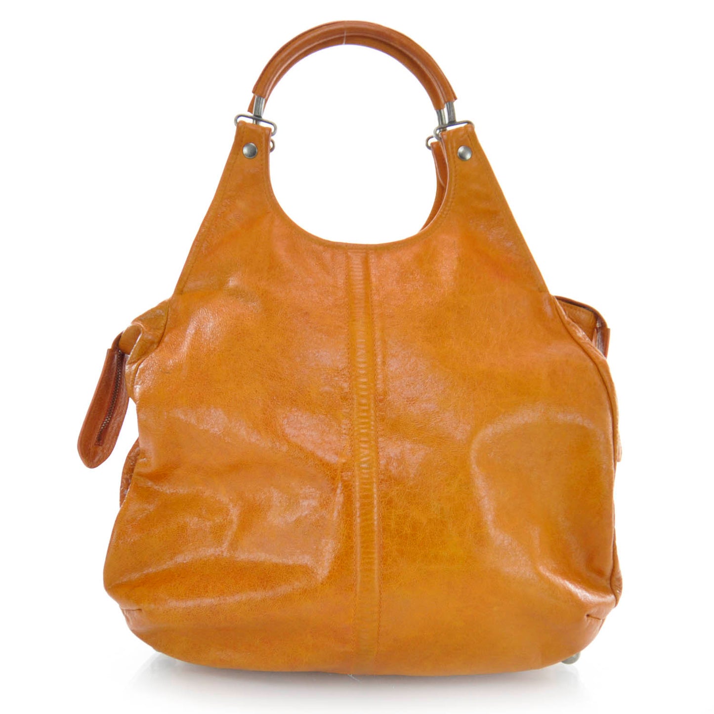 Chevre Ring Handle Hobo Pumpkin