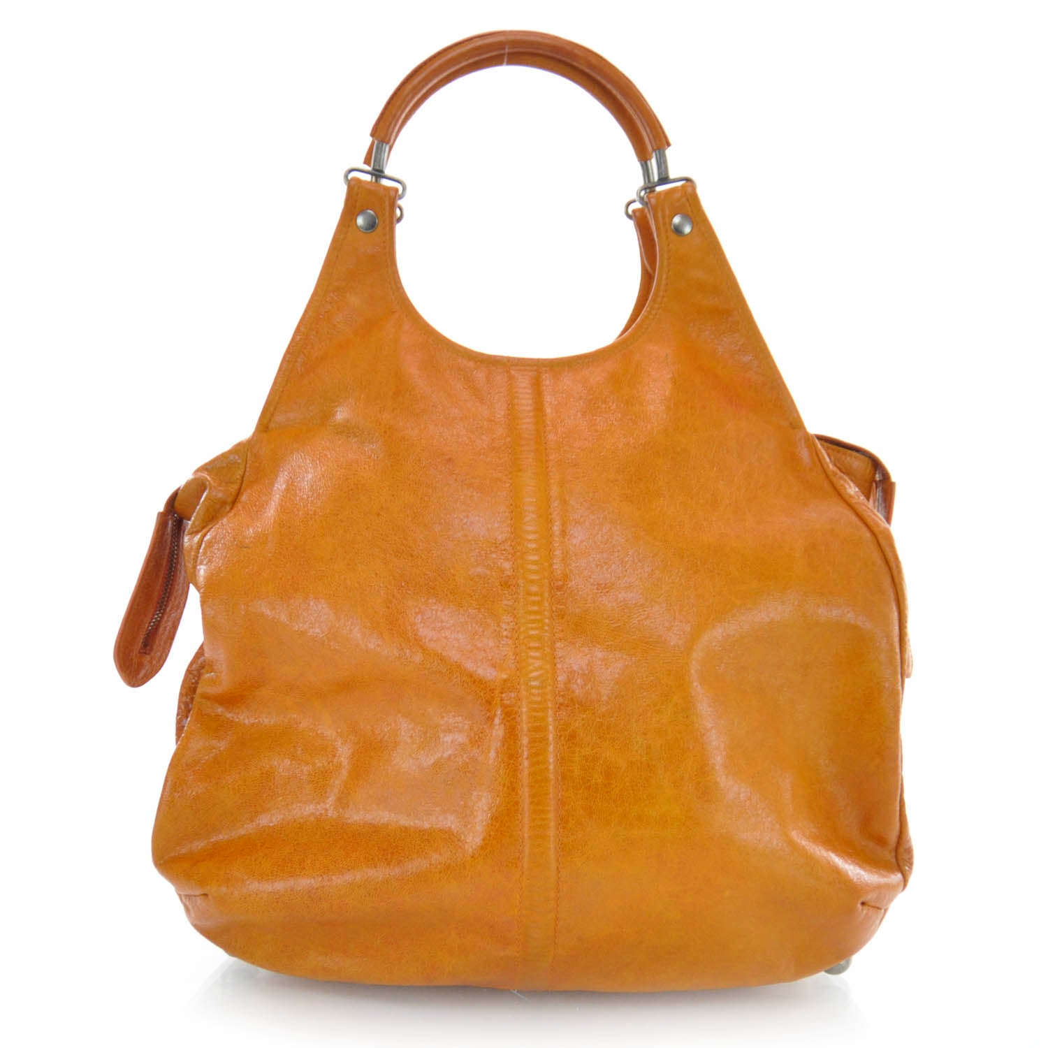 Balenciaga Chevre Ring Handle Hobo Pumpkin 1 of 8
