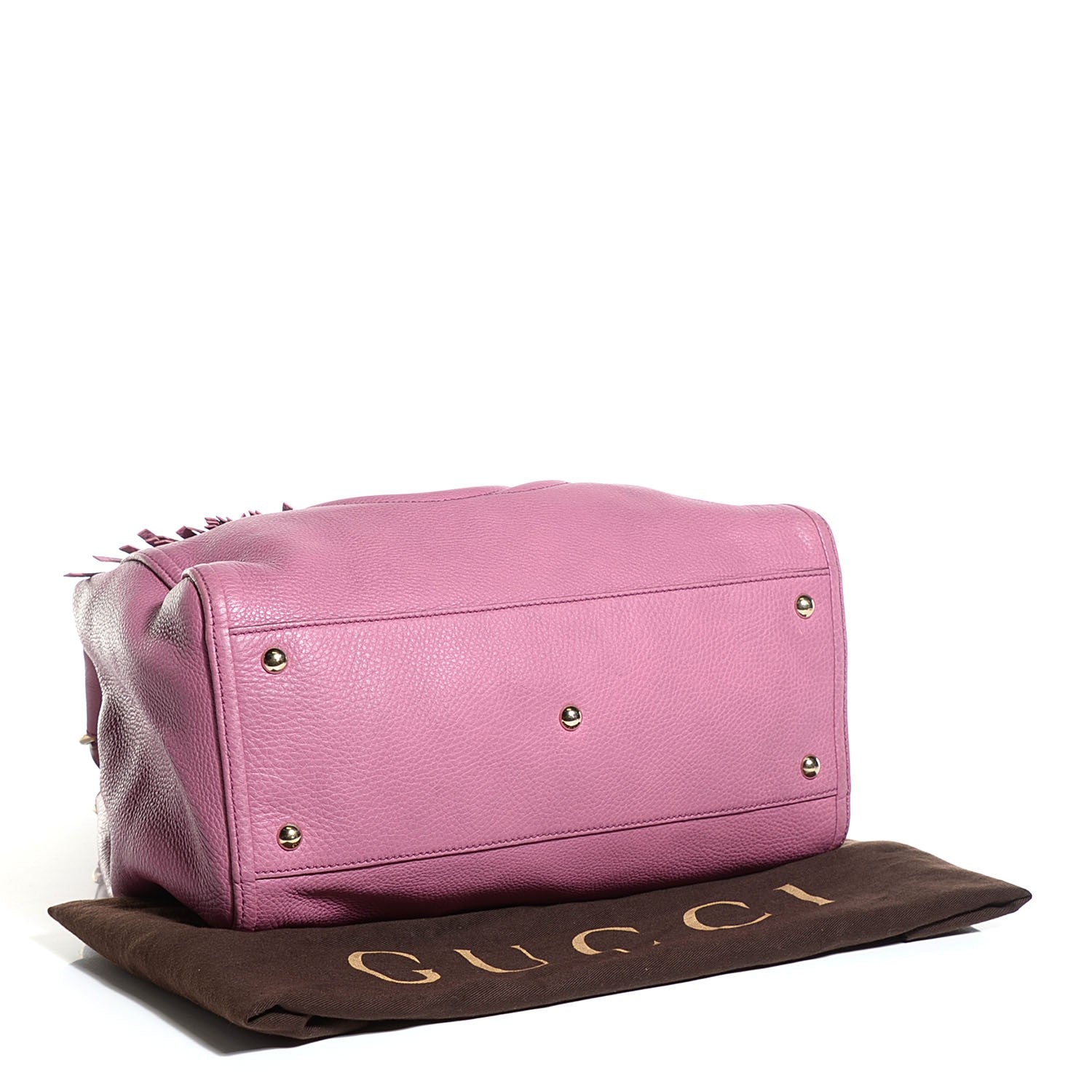 Gucci Pebbled Calfskin Medium Soho Shoulder Bag Fresia Rose 4 of 7