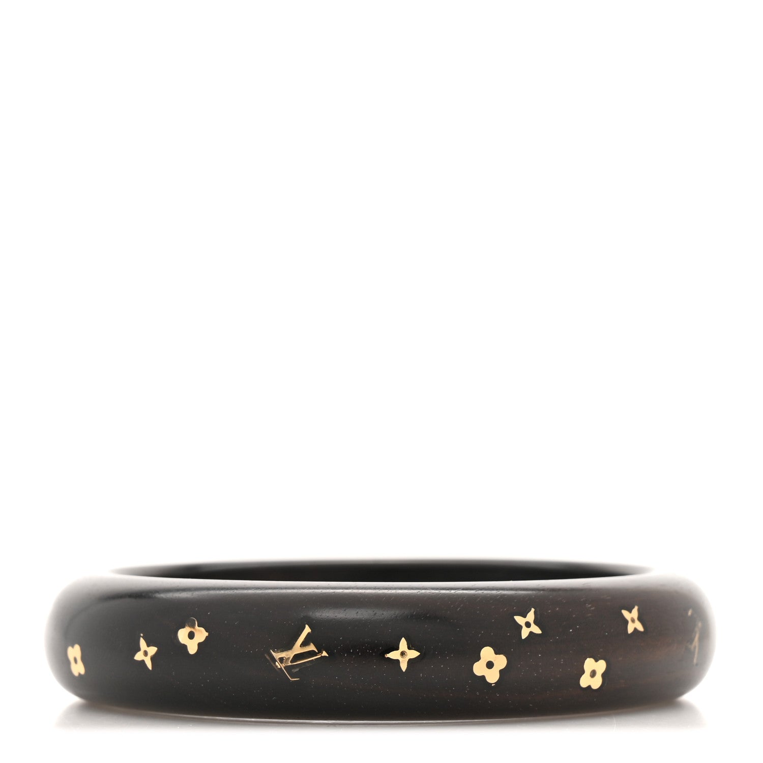 Louis Vuitton Tiger Wood Brass Silvania Bangle 3 of 4