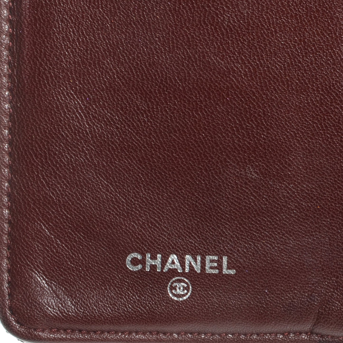 Lambskin Quilted Yen Wallet Black