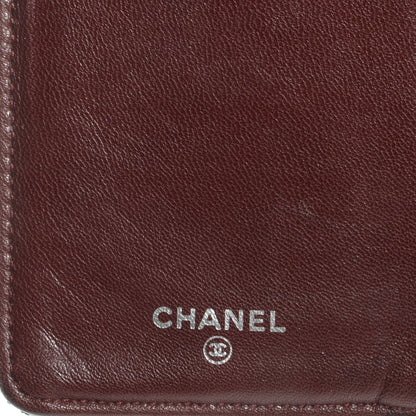 Chanel Lambskin Quilted Yen Wallet Black 6 of 8
