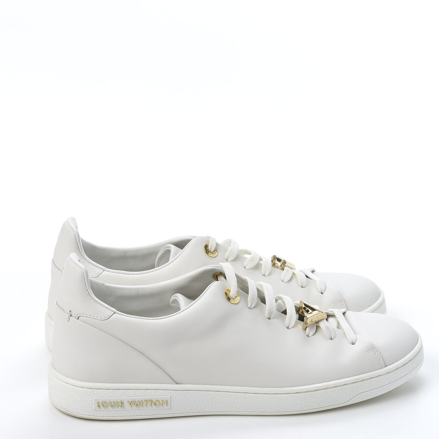 Louis Vuitton Calfskin Frontrow Sneakers 40 White 4 of 11