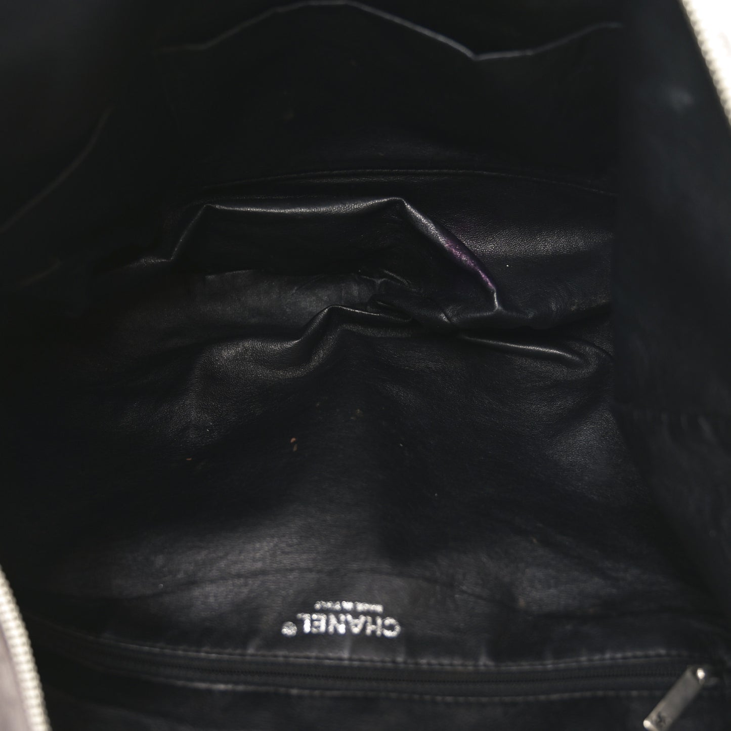 Calfskin Modern Chain Hobo Brown