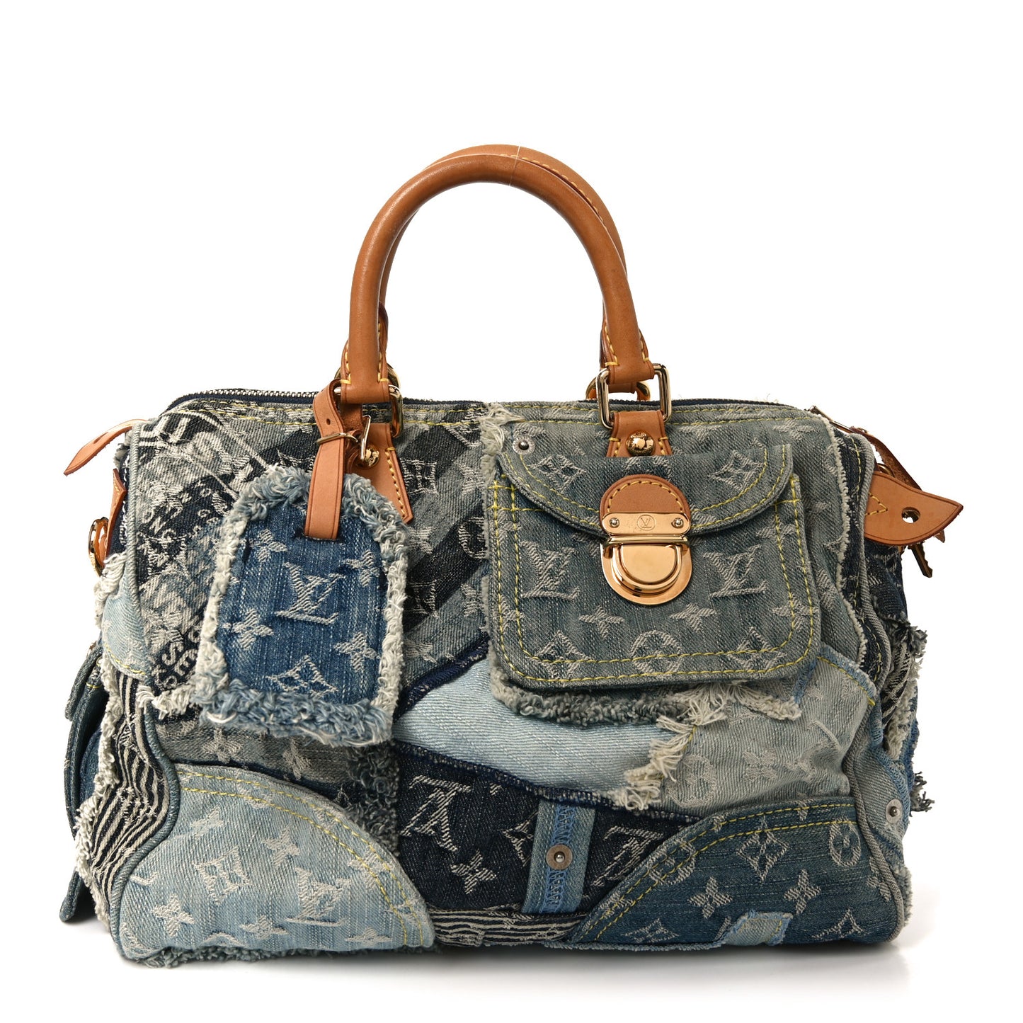 Denim Patchwork Speedy 30 Blue