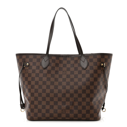 Louis Vuitton Damier Ebene Neo Neverfull MM Rose Ballerine 1 of 15