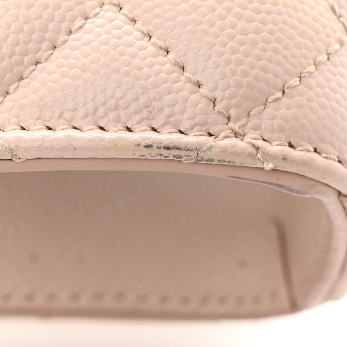 Grain De Poudre Textured Mixed Matelasse Medium Triquilt Monogram Satchel Marble Pink