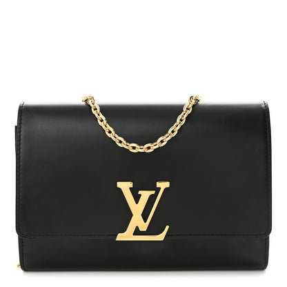 Louis Vuitton Calfskin Chain Louise GM NM Black 1 of 12