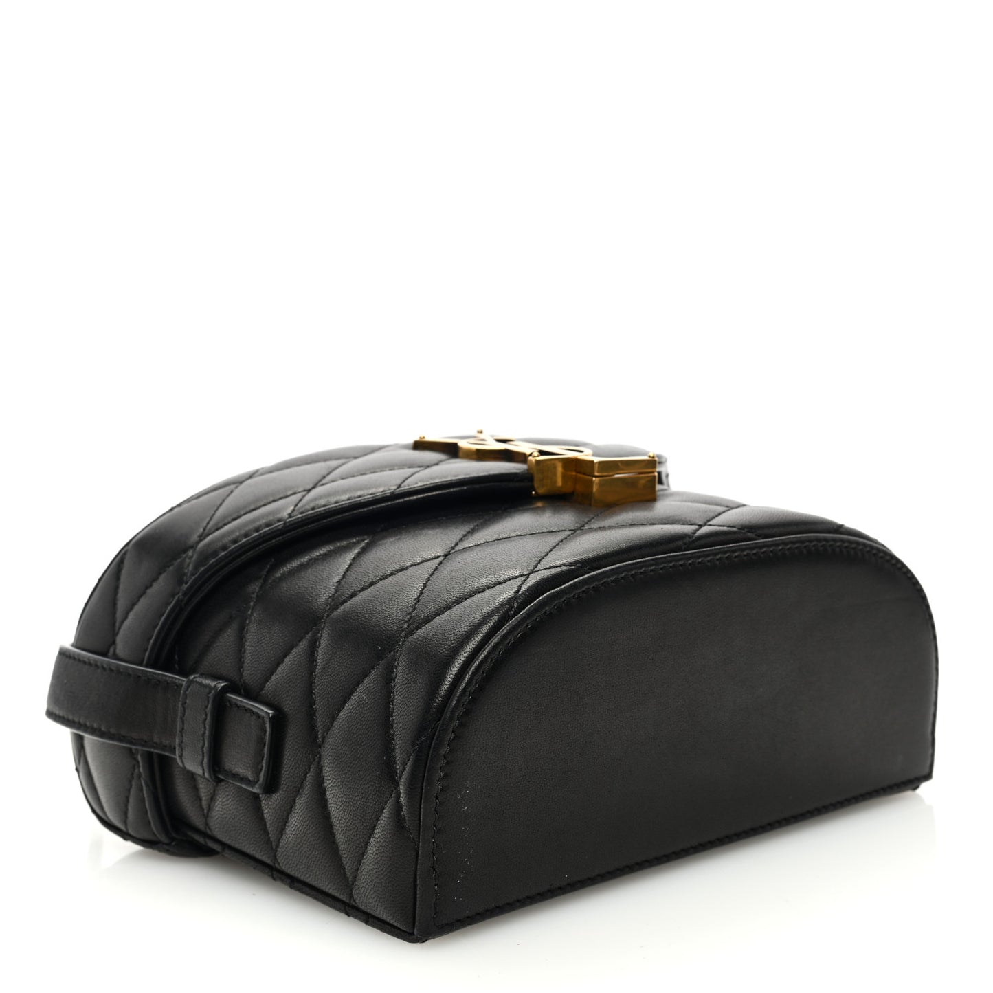 Lambskin Matelasse Monogram June Box Bag Black