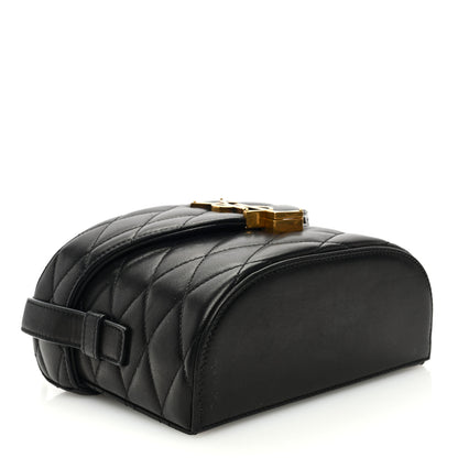 Saint Laurent Lambskin Matelasse Monogram June Box Bag Black 4 of 9