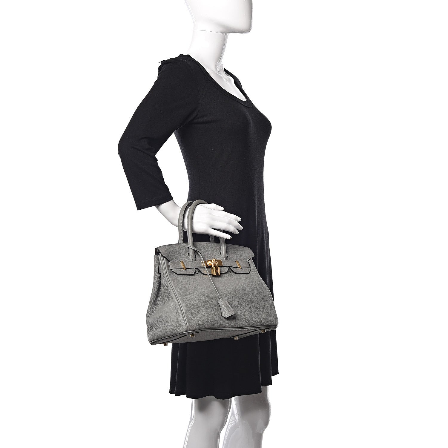 Hermes Togo Birkin 30 Gris Mouette 2 of 34