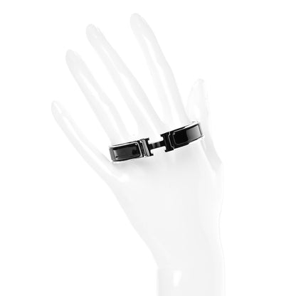 Hermes Enamel Narrow Clic Clac H Bracelet PM Black 2 of 7