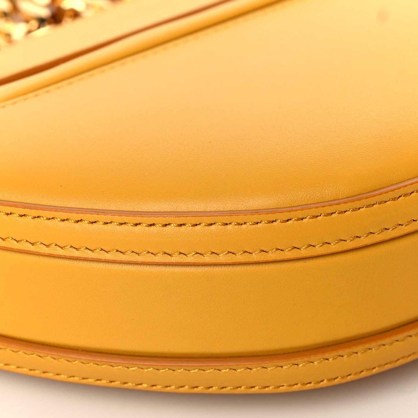 Calfskin Small Olympia Chain Shoulder Bag Marigold