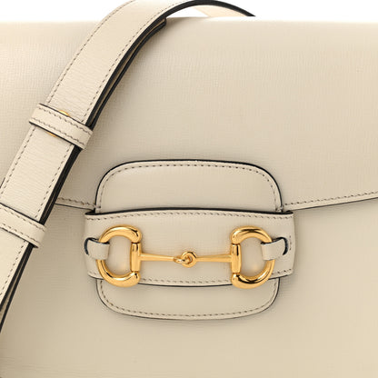 Gucci Azalea Calfskin Horsebit 1955 Shoulder Bag Mystic White 8 of 10