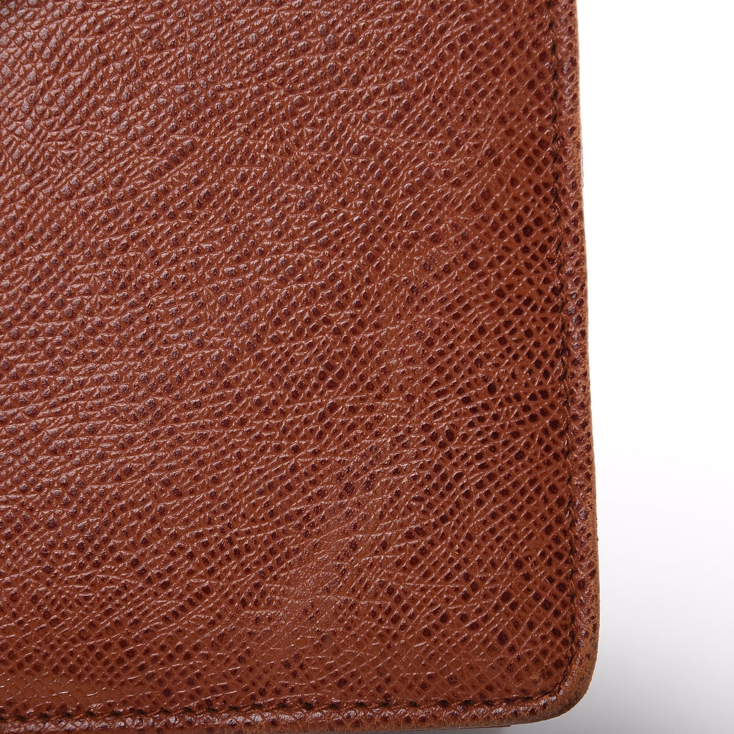 Grained Calfskin Satchel Cognac