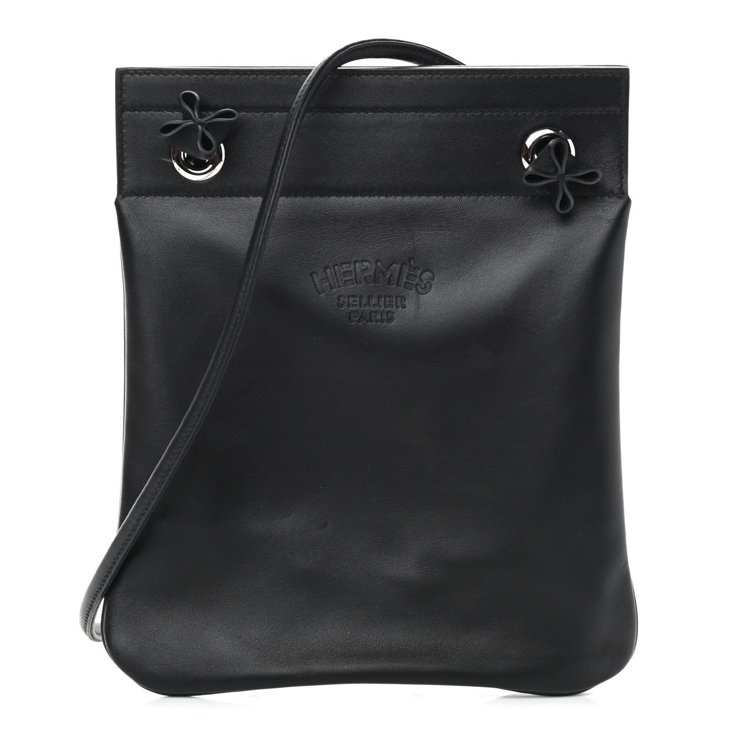 Hermes Milo Lambskin Swift Mini Aline Black 1 of 9