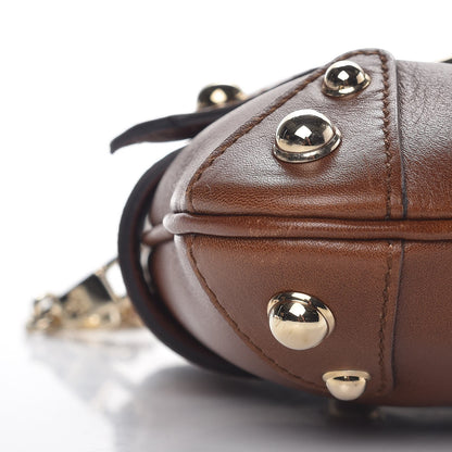 Gucci Calfskin Horsebit Chain Clutch Cuir 9 of 10