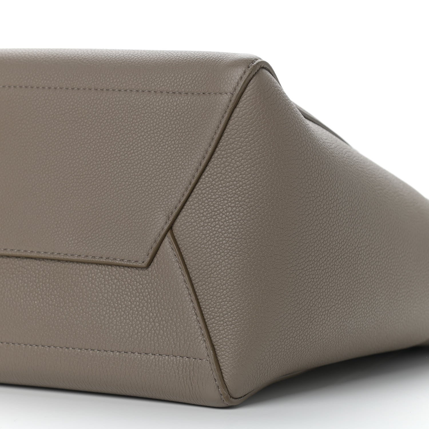 Celine Soft Grained Calfskin Sangle Bucket Bag Taupe 10 of 11